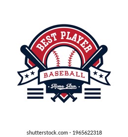 College baseball team emblem logo design vector