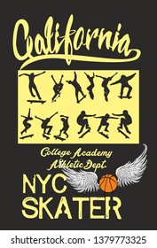 college basketball graphic design vector art