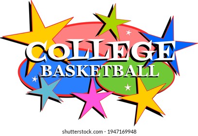 College basketball mid-century modern design