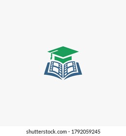 College book logo designs concept vector