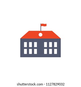 college building colored icon. Element of school icon for mobile concept and web apps. Detailed college building icon can be used for web and mobile. Simple icon