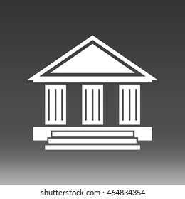 College Building Vector Icon Illustration
