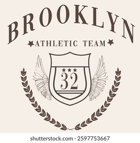 college campus Varsity University  USA team Michigan cali league Brooklyn  University Tshirt Graphic Fashion logo Trending Apparel Cute Emblem Slogan Basketball Baseball Badge Team