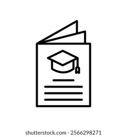 
college catalog icon,
Graduation cap on textbooks for educational concepts. Suitable for graduation announcements, educational websites, and student publications.
