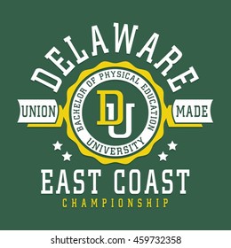 College champion ship sport typography, t-shirt graphics, vectors