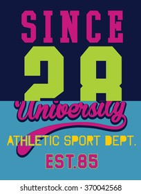 college champs athletics league sport artwork for apparel