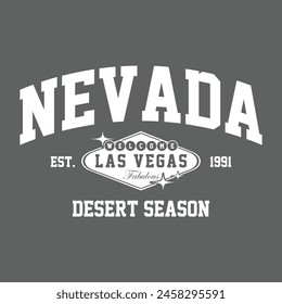 College desert city slogan design