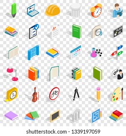 College diploma icons set. Isometric style of 36 college diploma vector icons for web for any design