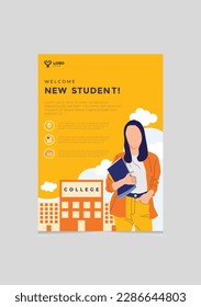 College Flyer Template Suitable for Business and University