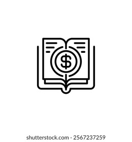 College Fund Line Icon. linear style sign for mobile concept and web design. Outline vector icon.