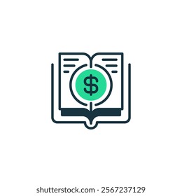 College Fund Two Tone Color Icon. linear style sign for mobile concept and web design. Outline vector icon.