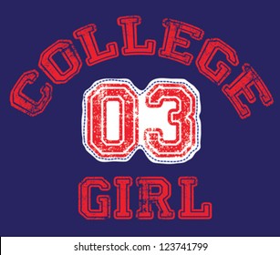 college girl / T-shirt graphics / cute cartoon characters / cute graphics for kids / Book illustrations / textile graphic