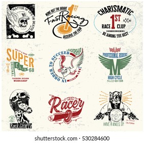 college graphic set