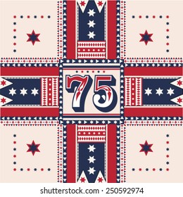 College graphics with numbers and starts