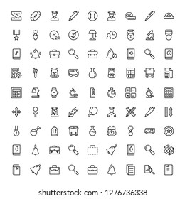 College icon set. Collection of high quality black outline logo for web site design and mobile apps. Vector illustration on a white background.