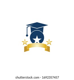 College icon and symbol vector template illustration