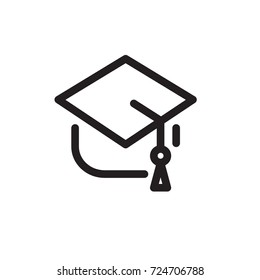 college icon vector. college outline style design