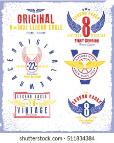 college label set