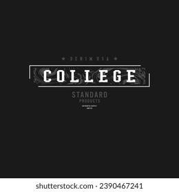 college label typography graphic design, for t-shirt prints. 
