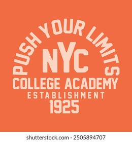 college label typography, t-shirt graphics, vectors