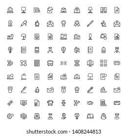 College line icon set. Collection of pixel perfect high quality black outline logo for web site design and mobile apps. College graduate vector illustration on a white background