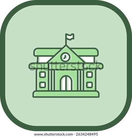 College Line vector Icon Design