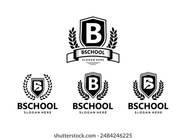 College-Logo-Design-Vektorillustration