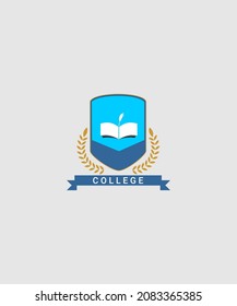 vector de diseño de logotipo universitario para empresas escolares