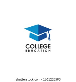 College Logo Simple Education School Stock Vector (Royalty Free ...