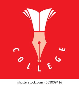 College logo, vector