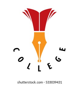 College logo, vector