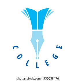 College logo, vector