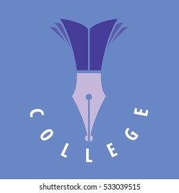 College logo, vector