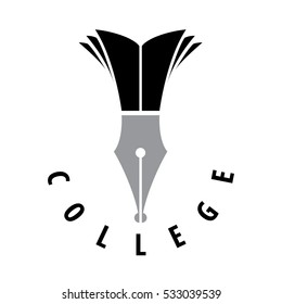 College logo, vector