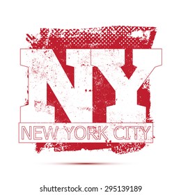 College New York City typography, t-shirt graphics, vectors. For your apparel.