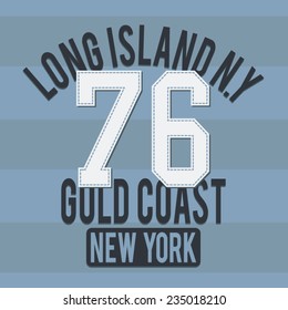 College New York typography, t-shirt graphics, vectors