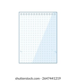 college notebook line page cartoon. office planner, sketchbook composition, ruled blank college notebook line page sign. isolated symbol vector illustration