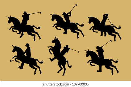 college polo team vector art