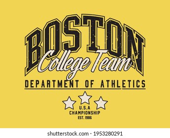 College Print For Sweatshirt, T-shirt Print And Other Uses.