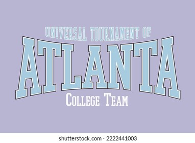 College Print for sweatshirt, t-shirt print and other uses.