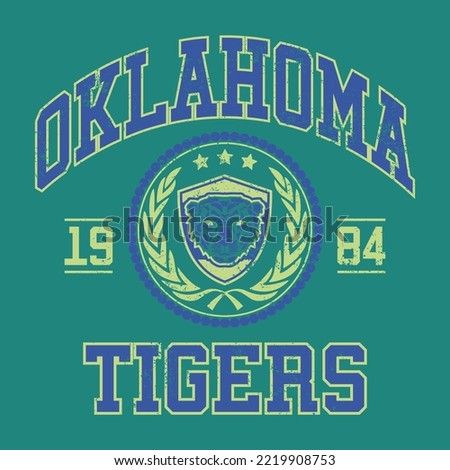 College Print for sweatshirt, t-shirt print and other uses.