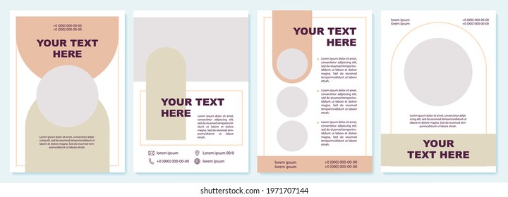 College proposal creative brochure template. Flyer, booklet, leaflet print, cover design with copy space. Your text here. Vector layouts for magazines, annual reports, advertising posters