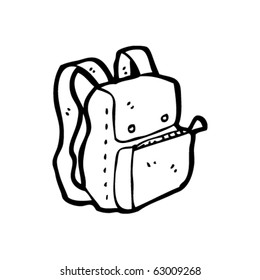 college rucksack drawing