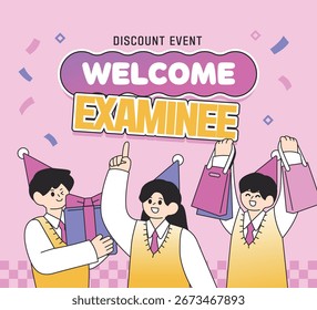 Ilustração do evento Teste de Habilidade Escolástica da Faculdade 