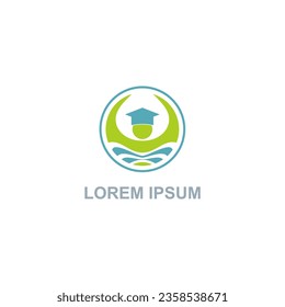 Imagen vectorial del logo de la universidad universitaria
