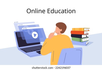 College search isolated cartoon vector illustrations set. Student thinking, preparing for exams, choosing education program online, graduate visit college fair, collect information vector cartoon.