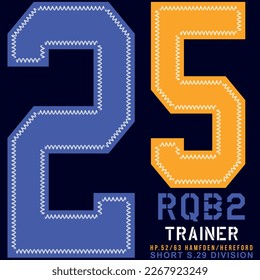 College slogan vintage print with numbers and grungy texture for graphic t-shirt or sweatshirt - Vector