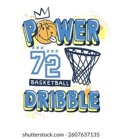 COLLEGE SMILE POWER DRIBBLE BASKETBALL