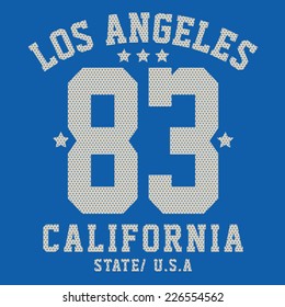 College sport california typography, t-shirt graphics, vectors