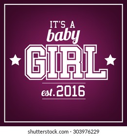 College Style New Baby Girl 2016 Shower